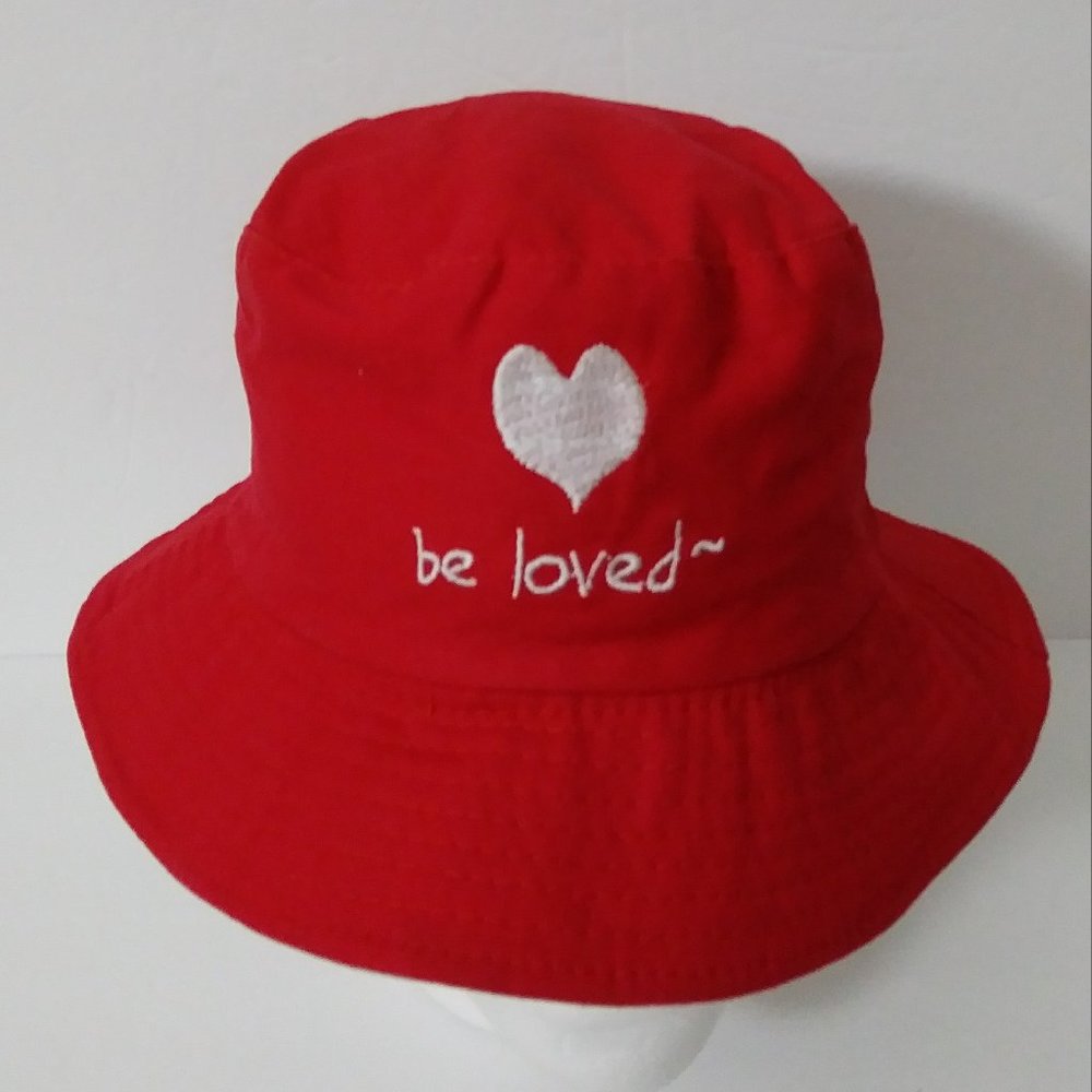 Be Loved Red White Reversible Hat